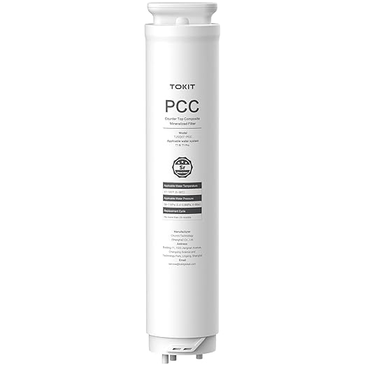 TOKIT PCC Replacement Filter for T1&T1Pro, NSF/ANSI 58 Certified, Reduce TDS, Replacement for T1&T1Pro Reverse Osmosis System Water Filter, 12-Month Lifetime