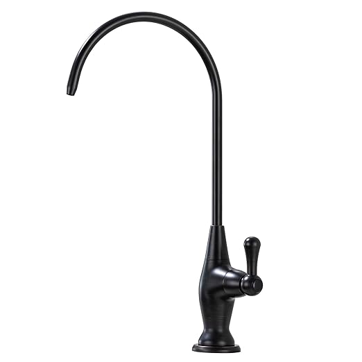 Sink Drinking Water Faucet, Sink Water Filter System, Suitable for Most Reverse Osmosis or Water Filtration Systems,Stainless Steel Reverse Osmosis Faucet for Kitchen Bar, Oil Rubbed Bronze