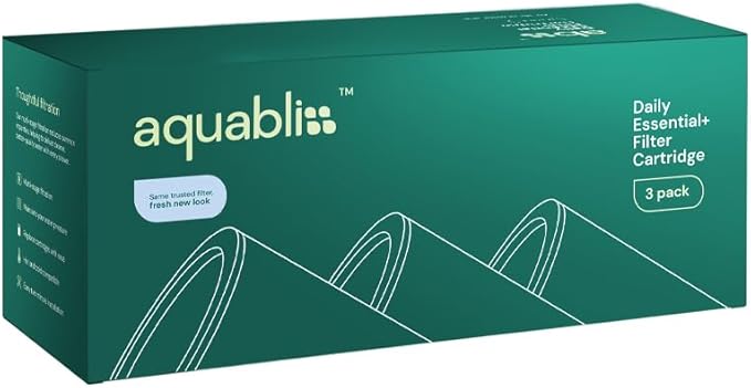 AquaBliss Replacement Multi-Stage Shower Filter Cartridge - Longest Lasting High Output Universal Shower Filter Reduces Chlorine & Toxins in SF220 or SF100. 3-Pack (SFC220)