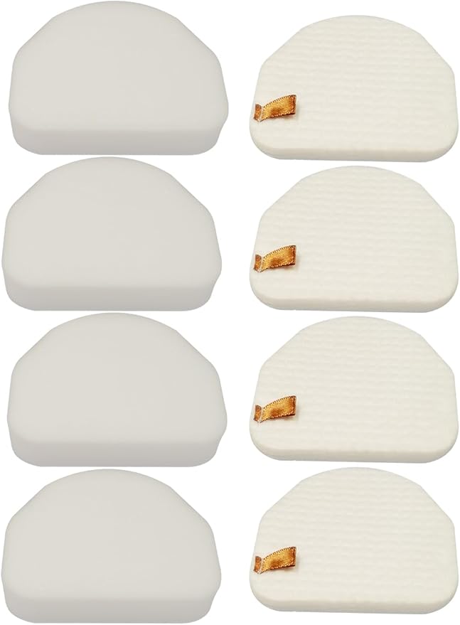 Dttery 4 Pack Filter Replacement for Shark Rocket Professional Upright Vacuum NV482, NV481, NV480, Rotator Powerlight Professional NV450, DuoClean Slim NV202, NV200, Navigator Light NV105 Part XFF450