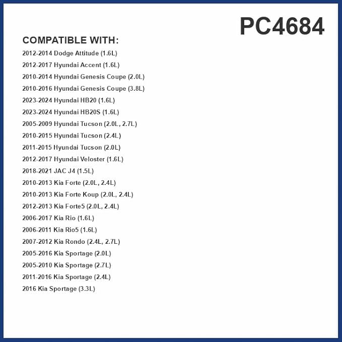 PG PC4684 Cabin Air Filter|Fits 2017-12 Hyundai Accent,2015-05 Tucson,2014-12 Dodge Attitude