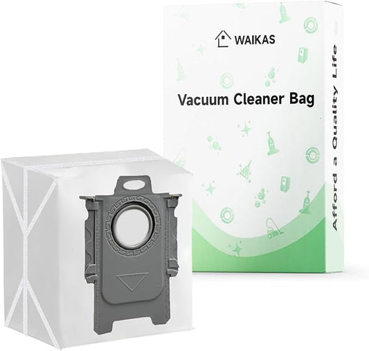 WAIKAS 20 Pack Vacuum Bags for Roborock Q7 M5+, Q10 S5+, Q10 X5+, Q7 Max+, Q7+, Q5+, Q5 Max+, Q5 Max Plus, S7 Max Ultra, S7 MaxV Ultra, S8 Pro Ultra, S8+, Q5DuoRoller+, Robot Vacuum Cleaner Dust Bags
