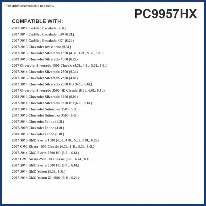 PureFlow HEPA Cabin Air Filter PC9957HX | Fits 2014-07 Chevrolet Tahoe, 2013-08 Tahoe, 2013-07 Silverado 2500