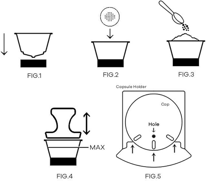 Madama - Refillable and Reusable Capsule Compatible with Dolce Gusto. Stainless Steel and Food-grade Silicone. Pack of 1 pod