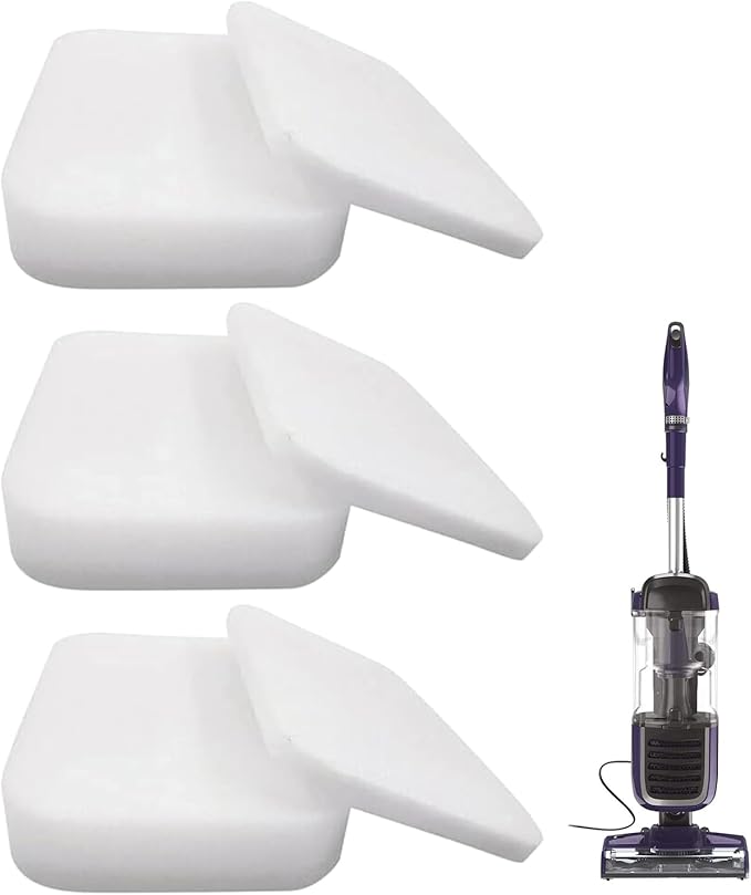 3 Pack ZU102 Foam Filter for Shark Pet ZU100, Pet Pro ZU60, ZU62, Pet Plus NV251, NV255, Swivel Pro NV150, NV151 Upright Vacuum Replacement Parts, Part 1238FT60 1239FT60