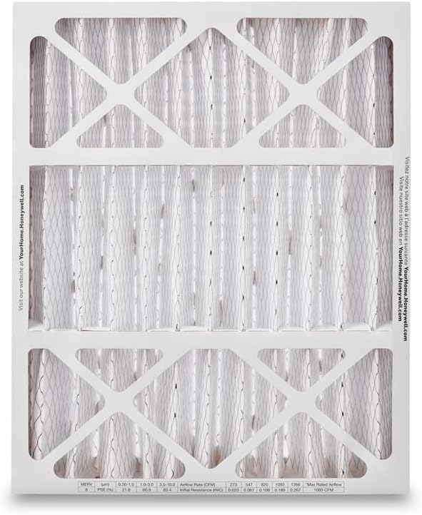 Honeywell Home 20x25x4 MERV 12, AC Furnace Air Filter, 3 PACK (CF200A1016-3PKAM) (Actual Dimensions: 19.9 x 24.9 x 4.38 in.)