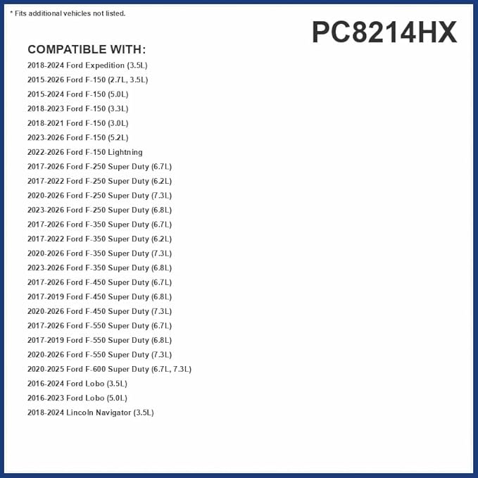 PureFlow HEPA Cabin Air Filter PC8214HX|Fits 2022-21 Ford F-600 Super Duty