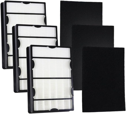 3 Pack HEPA Filter HAPF600 Compatible with Holmes HAP650 HAP615 HAP625 Include 3PCS True HEPA Filter& 3PCS Pre-filters
