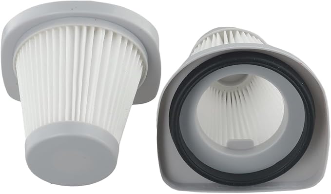 2Pcs HEPA Filters For Merlin 2-in-1 Corded Stick Vacuum Cleaner, For Merlin SC861, SC861A Upright Models, Washable Reusable 8.5cm/3.35in Height Gray White Plastic Filter Cartridge (4pcs)