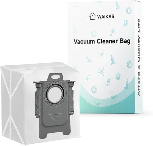 WAIKAS 14 Pack Vacuum Bags for Roborock Q5 Max+, Q5 Pro+, Q5+, Q8 Max+, Q8+, Q8 Max Plus, S7 MaxV Ultra, S7 Pro Ultra, S8+, S8 Pro Ultra, Q5DuoRoller+ Plus, Q7 M5, Q10 S5, Q10X5, Robot Vacuum Dust Bag