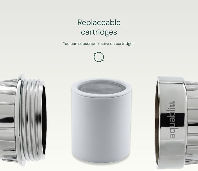 AquaBliss Replacement Multi-Stage Shower Filter Cartridge - Longest Lasting High Output Universal Shower Filter Reduces Chlorine & Toxins in SF220 or SF100. 1-Pack (SFC220)