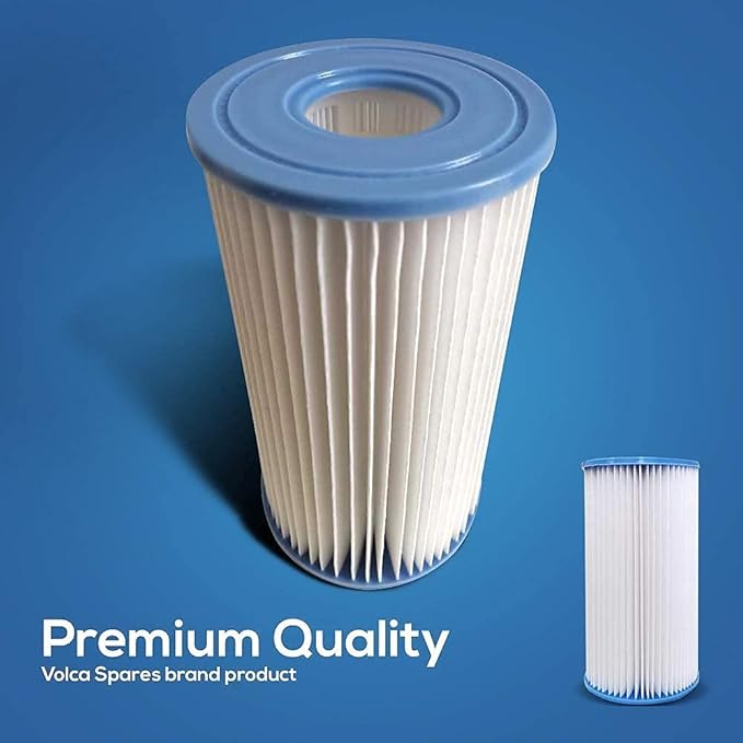 Type A or C 29000e/59900e Replacement Filter Cartridge for INTEX Easy Set Above Ground Pools, Compatible with Krystal Clear C1000 C1500 Pumps, Pack of 6