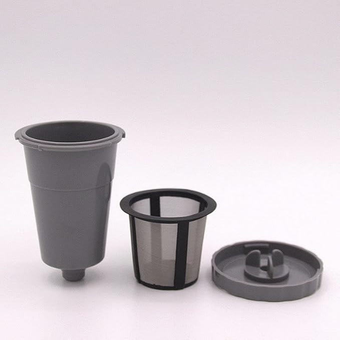 K-Cup Coffee Filter for Keurig | BPA-Free Reusable Capsules Filter Cup | Eco Friendly Brew Coffee/Tea Dishwasher safe Mesh Pods | Refillable Holder Fits B30 B40 B50 B60 B70-3 Pack