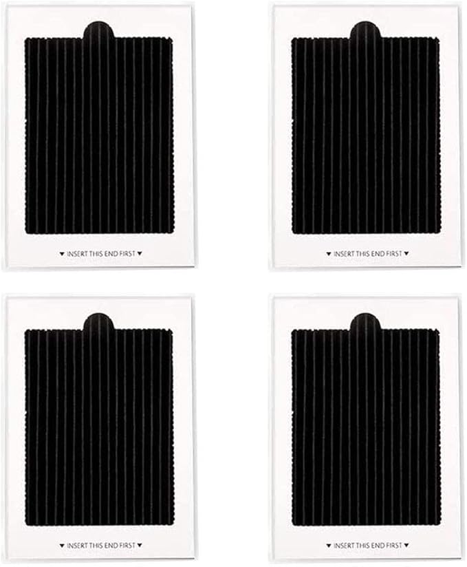 4 Pack Refrigerator Air Filter Replacement Carbon Activated Air Filter Compatible with Frigidaire and Electrolux Fridge, Replaces SCPUREAIR2PK, EAFCBF Replace 242061001, 242047804