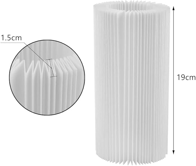 9-Pack Pool Filter Paper Replacement for Resusable Pool Filter Cartridge Type A or Type C or III for Above Ground Pools with Pump and SPA Pool Pump (Only Pool Filter Paper)