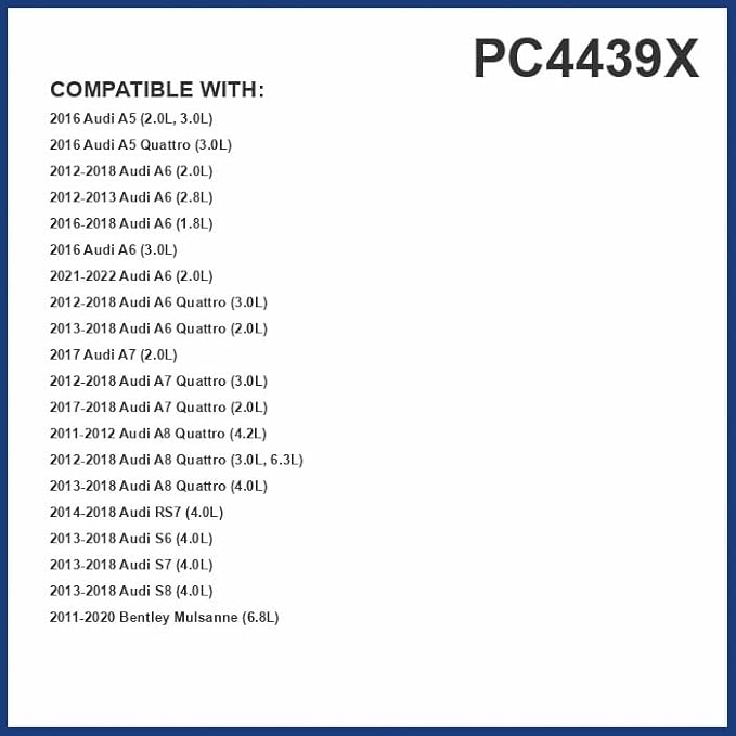 PureFlow Cabin Air Filter PC4439X | Fits 2012-2018 Audi A6 Quattro, A7 Quattro, 2012-2022 A6, 2012-2018 A8 Quattro, 2013-2018 S6, S7, 2014-2018 RS7, 2013-2018 S8