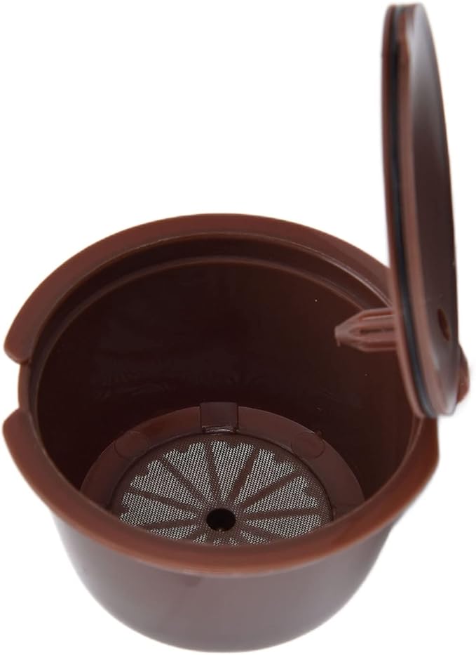 Reusable Coffee Pod Refillable Coffee Capsule 5Pcs Set with Spoon for Machines BPA Free ABS Stainless Steel Filter 50ml Capacity