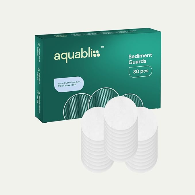 AquaBliss Shower Filter Sediment Pads - Protect your Skin & Hair from Rust, Dust, Sand and other impurities in your water. Compatible with SF400 & SF500-30-Pack