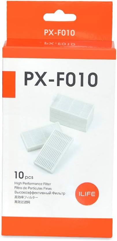 ILIFE Replacement Filters for V5s plus/V5s Max/V2/V3s pro (10 pcs), PX-F010