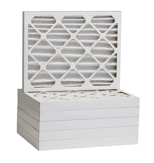 Aerostar 16x20x2 MERV 11 - 6 Count - Pleated HVAC, Furnace & Air Conditioner Filters - Removes Dust, Cold & Flu Germs, Lint, Mold, Pet Dander, Allergy-Causing Pollen, Smog & Smoke