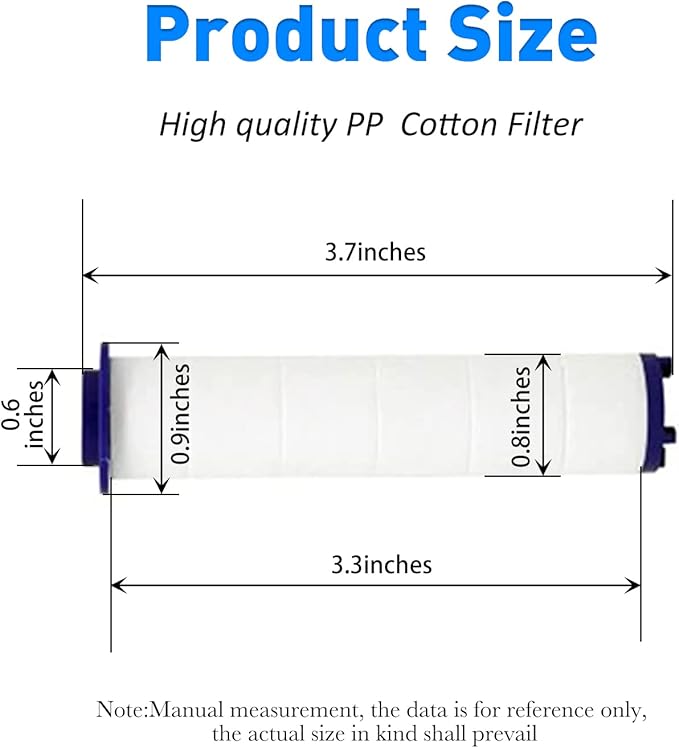 CWPW Handheld Turbo Fan hydro jet High Pressure vortex Shower Head Filter set of 12