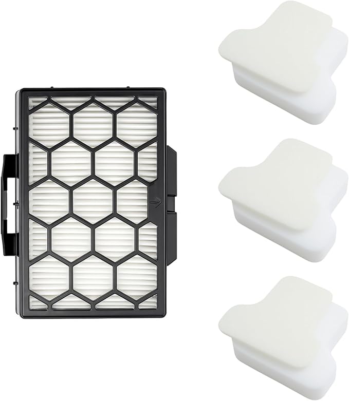 Nispira HEPA and Pre Motor Filter Replacement Set Compatible with Shark CV100 CZ250 CZ500 Vacuum Cleaner, 1 Set