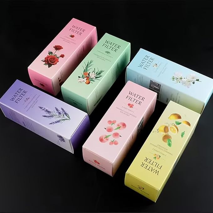 Vitamin C Shower Filter for Hard Water Filter Shower Aromatherapy Replacement Cartridge Bathroom Accessories Remove Chlorine Fluoride Heavy Metals Improves Skin Condition Protects Hair Lemon Scent