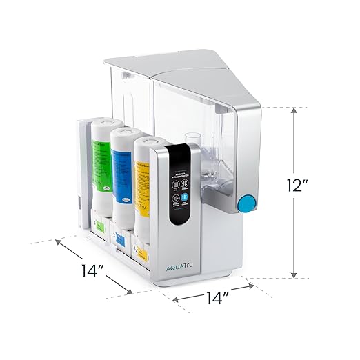 AquaTru Classic Countertop Water Purifier | Certified 4-Stage Reverse Osmosis System Removes 84 Contaminants Including Forever Chemicals, Lead, Fluoride & Microplastics | No Plumbing Required