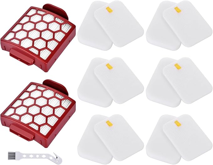 Leadaybetter ZU102 Filter Replacement for Shark Zero-M Self-Cleaning Brushroll Pet Pro ZU55 ZU100 ZU60 ZU62, Rotator NV255 Vacuum, Navigator Pet Plus NV150 NV151 NV251, Part # 1238FT60 & 1239FT60