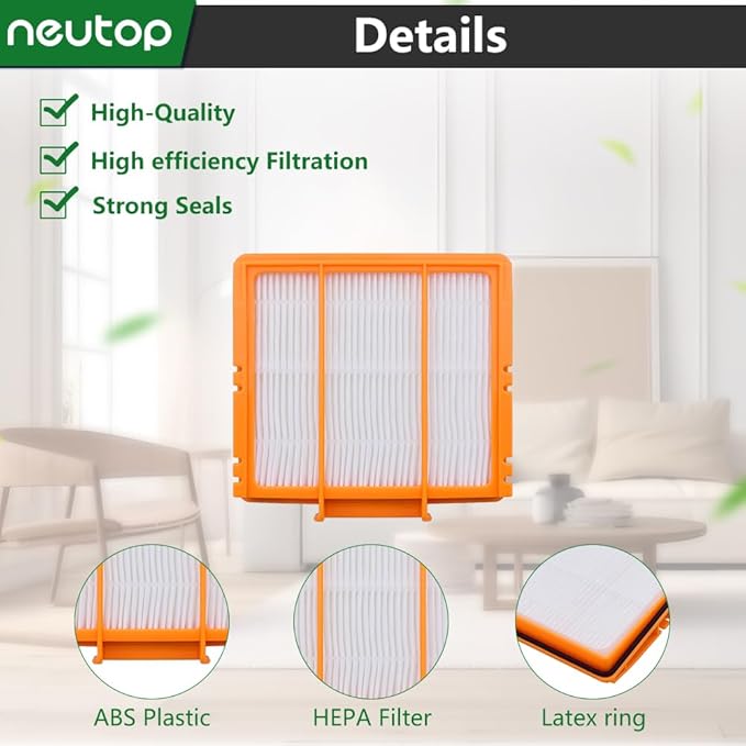 Replacement Filters Compatible with All Shark AI AV2501S AV2501AE AV2502AE RV2520AOUS AV2510AOUS AV2511AE RV2610WA RV2610WD Robot Vacuums with Self-Empty Base, 4-Pack.