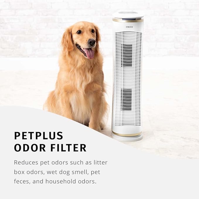 Homedics TotalClean PetPlus HEPA-Type Air Purifier Filter Replacement, Works with Homedics AT-PET01 & AT-PET02 PetPlus Air Purifiers, Captures Microscopic Airborne Particles