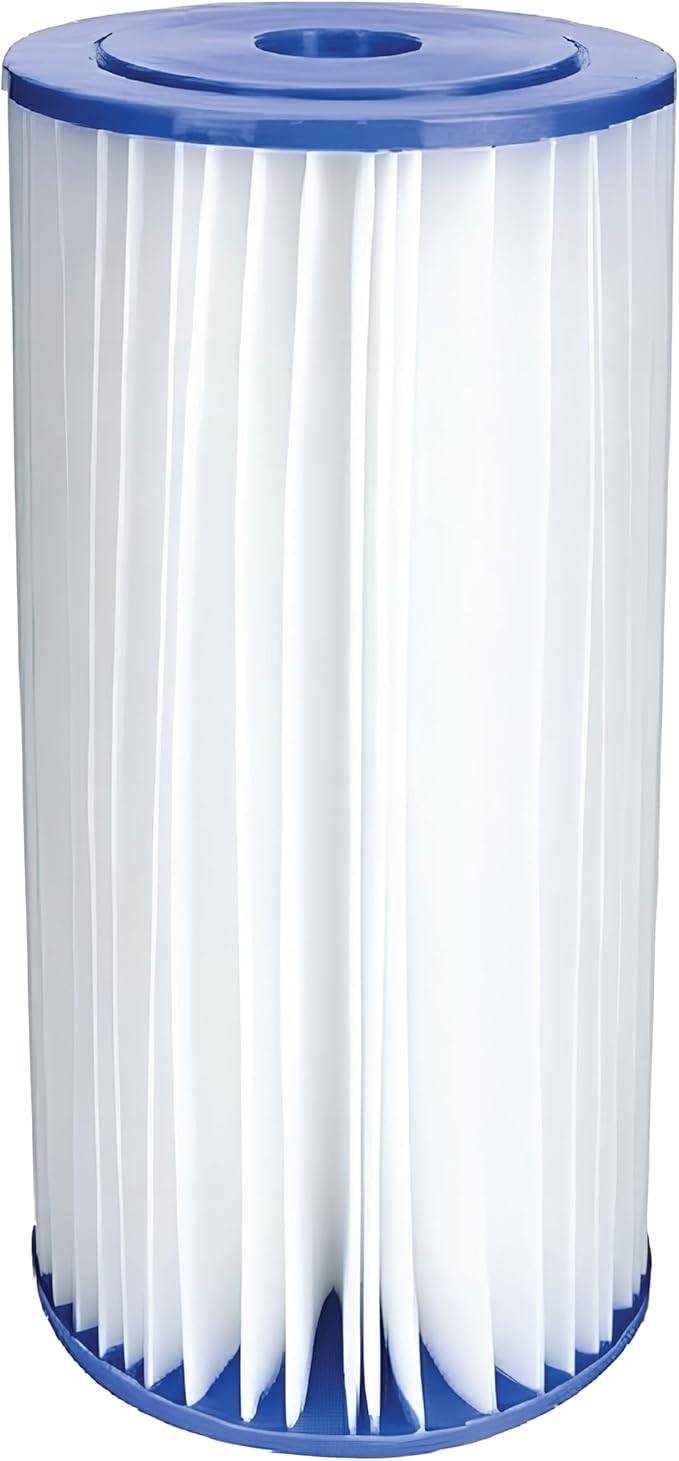 EcoPure EPW4P Pleated Whole Home Replacement Water Filter-Universal Fits Most Major Brand Systems