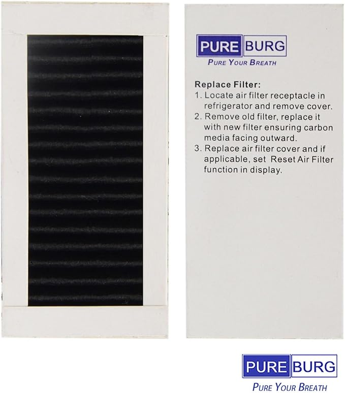 PUREBURG PAULTRA2 Refrigerator Air Filter Replacement (12-Pack) - Compatible with Frigidaire Pure Air Ultra II & Electrolux 242047805, 5303918847, EAP12364179
