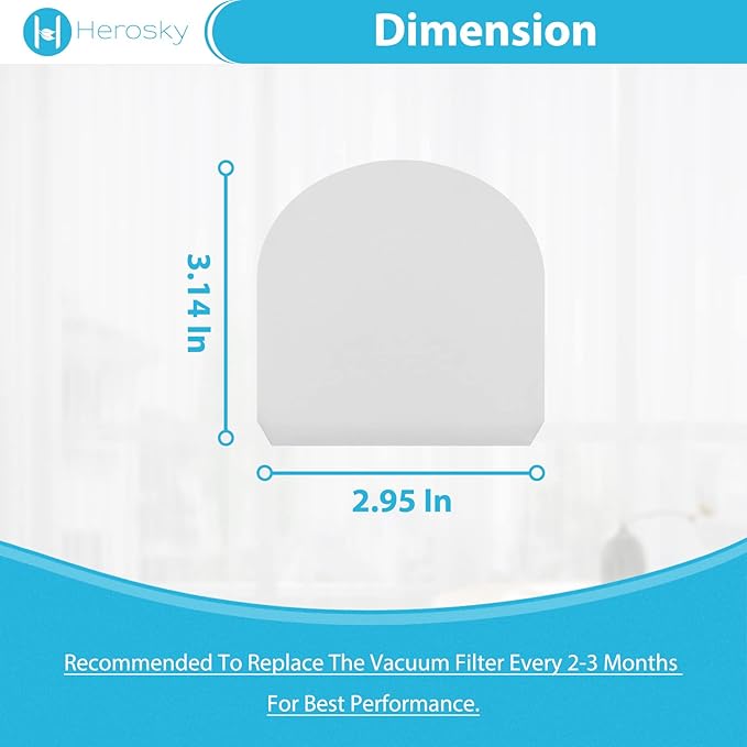 6 Filter kit for Shark AW261 WD261 WD101 AW302 WD161 WD201 WD100 WD200 WD101 HydroVac 3 in 1 Vacuum, Compare part WDFF1