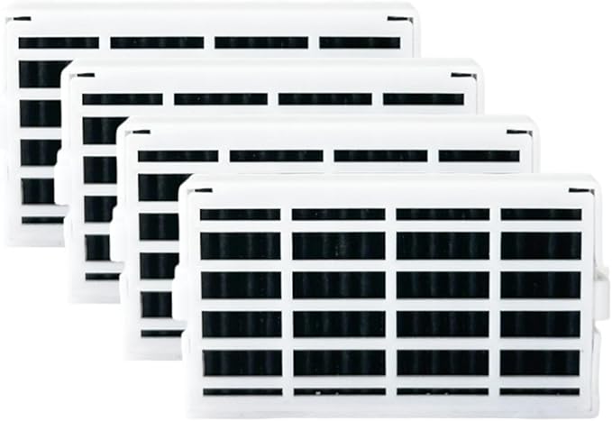 4 Pcs Air Filter for Whirlpool Refrigerator WRF767SDHV02, WRF767SDHZ00, WRF757SDHZ02, WRF989SDAE02, WRF989SDAH01, WRF964CIHV00, WRF767SDHZ01, WRF767SDHZ02, WRF757SDHZ00, WRF757SDEM01, WRF767SDEM01