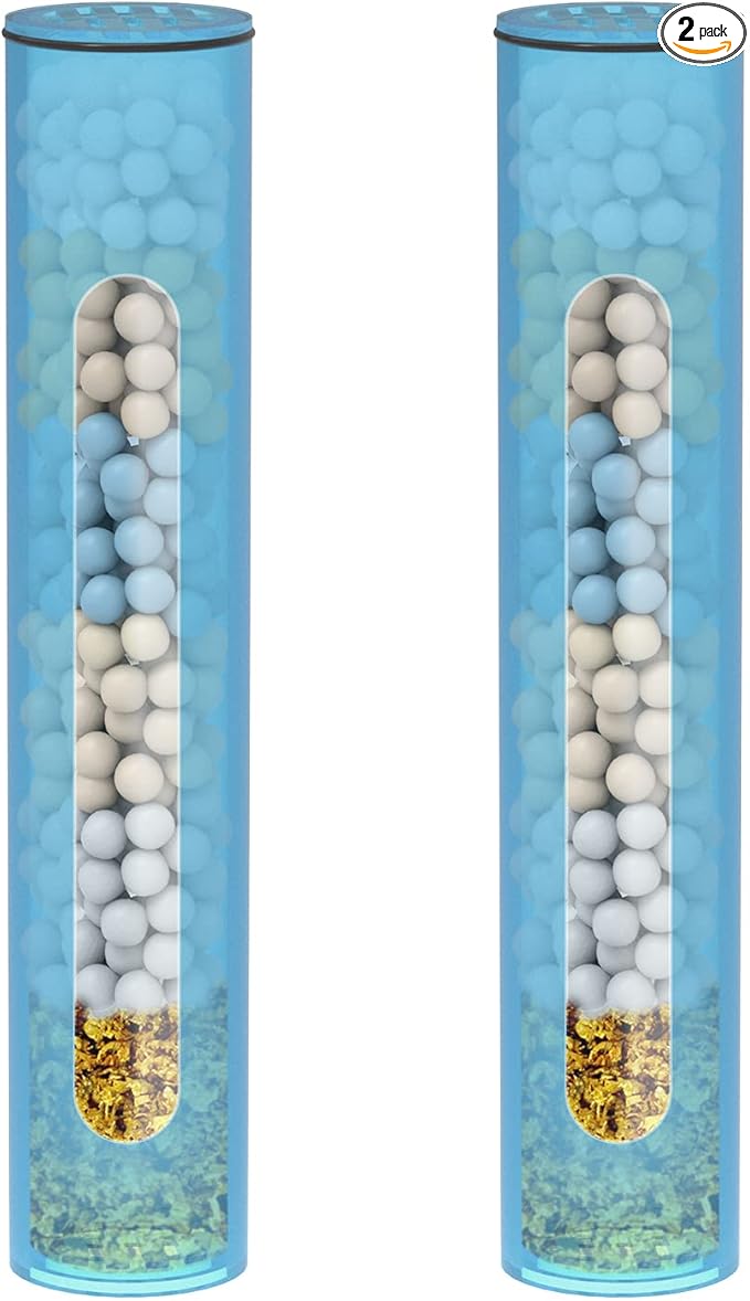 2 Pcs Shower Filter Replacement Cartridge for HOPOPRO Filtered Handheld Shower Heads, Multi-Stage Filter for Hard Water to Remove Chlorine, Heavy Metals & Sediments Impurities For Better Skin & Hair