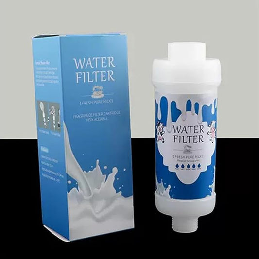 Vitamin C Shower Head Filter for Hard Water Filter Shower Aromatherapy Replacement Cartridge Bathroom Accessories Remove Chlorine Fluoride Heavy Metals Improves Skin Condition Protects Hair Milk