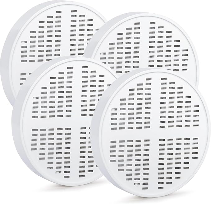 4-Pack, Vitamin C + E + A Shower Filter Replacement Cartridge, Compatible with AquaHomeGroup Shower, Vitamin-Infused Shower Head Filter, Healthier Skin, Hair & Nails. Removes Chlorine & Impurities.