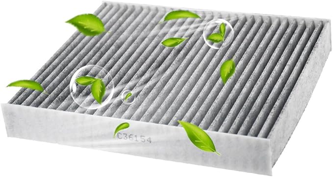 Cabin Air Filter Compatible with Chevy Cruze, Malibu, Sonic, Volt, Spark, Buick LaCrosse, Encore, Regal, Verano, Allure, Cadillac SRX with Activated Carbon Filter Replace# CF10775