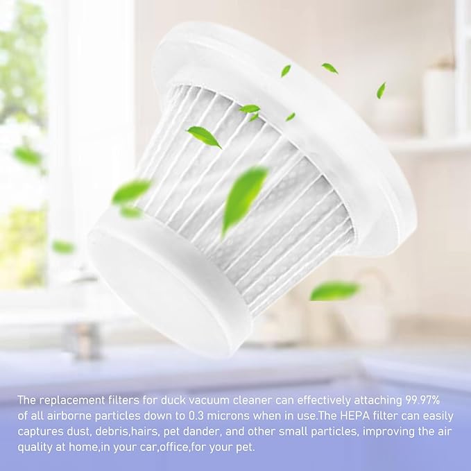 Replacement Filters Compatible with Vacuum Cleaner, HEPA Filter Washable Filters Compatible with Handheld Vac, 4Pack