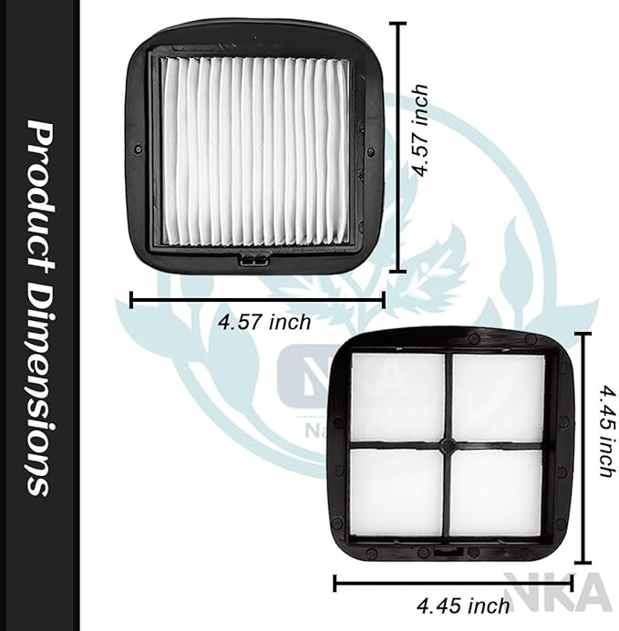 NKA 97D5 vacuum filter for bissell pet hair eraser vacuum filter Corded Handheld Vacuum 33A1, 35V4, 47R5 Series, Replace Part #2037416, 2031432 for bissell vac filter(4 Pack)