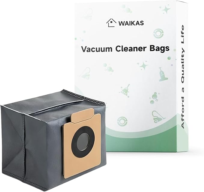 WAIKAS 20 Pack Dust Bags for Eufy X10 Pro Omni, X8 Pro Robot Vacuum Cleaner - Large Capacity Replacement Accessories