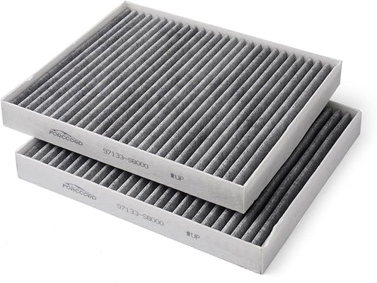 2-Pack HEPA Cabin Air Filter Fits for Kenworth T660 T680 T800 T880 Peterbilt 579 567 International Trucks Cabin Filter Replacement AF55839 Car Accessories