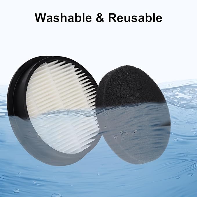 Replacement Filter Compatible with AFNOP AceVac 11 Cordless Vacuum Cleaner, Washable Hepa Filter Accessories Part (2 Filter)