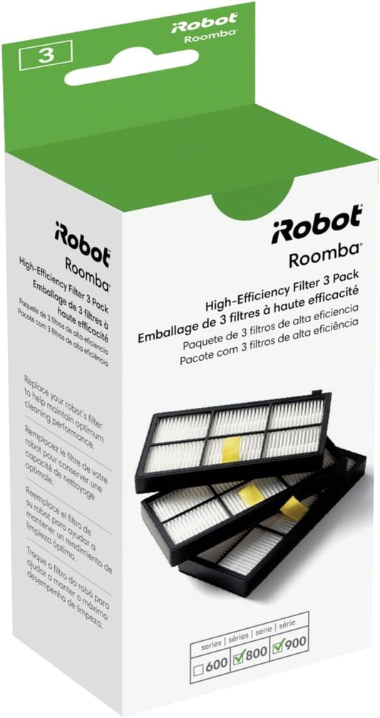 iRobot Roomba Authentic Replacement Parts - Roomba 800 and 900 Series High-Efficiency Filters (3-Pack)