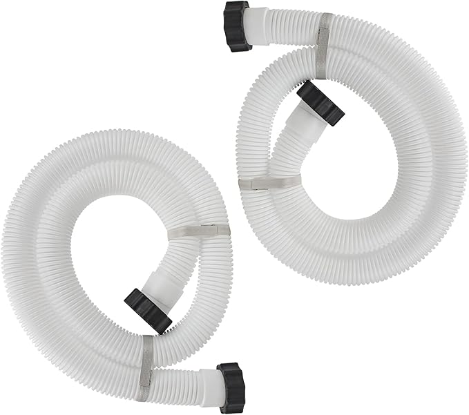 1.5" Pool Pump Hose for Intex Sand Filter Pump & Saltwater System, 59" Long Pool Sand Filter Hose 29060E Replacement for Coleman Above Ground Pool Filter - 2 PCS
