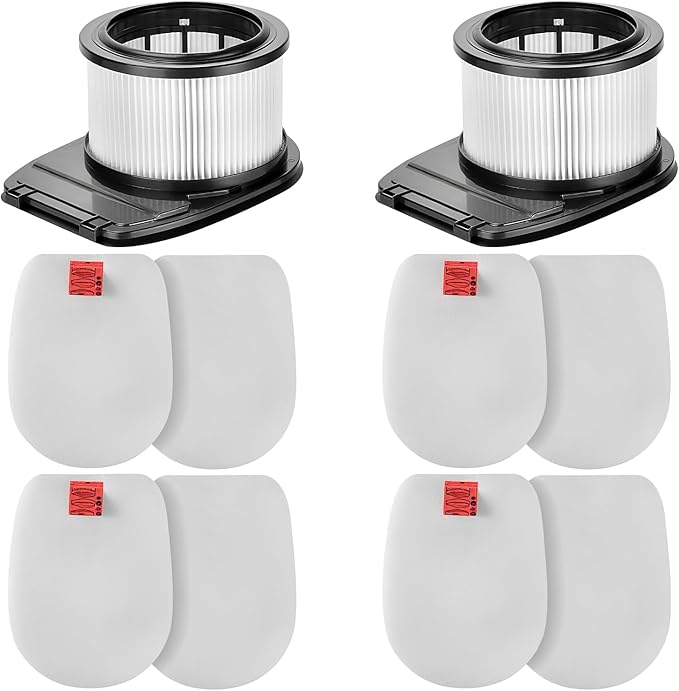 2 Pack HEPA + 4 Pack Foam & Felt Filter Replacement for Shark IZ662H Vertex Pro Lightweight Cordless Stick Vacuum | Replace Part XHFIZ500 & XFFKIZ600