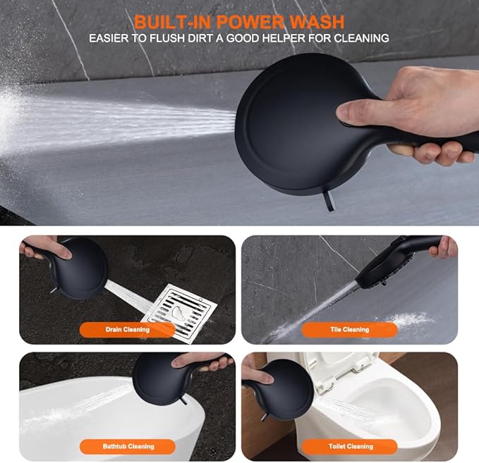 Black Large High Pressure Filtered Shower Head with Handheld, 14" Rain ShowerHead and 10 Spray Handheld with Filter, Upgrade Dual Shower for Couples Bathroom Accessories and Hard Water