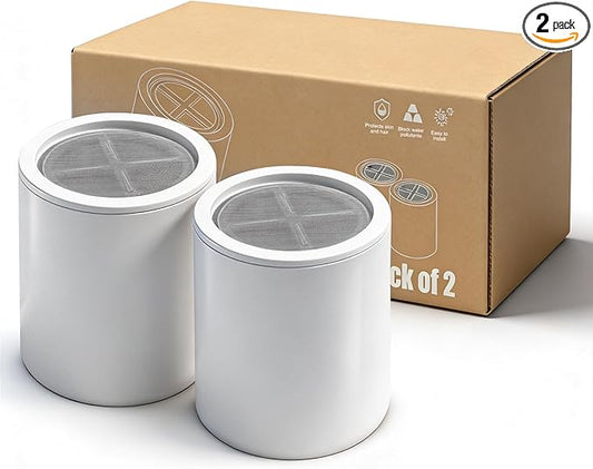 Shower Head Replacement Filter Cartridges Compatible with Eskiin Shower Head, Removes Hard Water & Chlorine, Enhances Water Softening & Purification (2 PACK)
