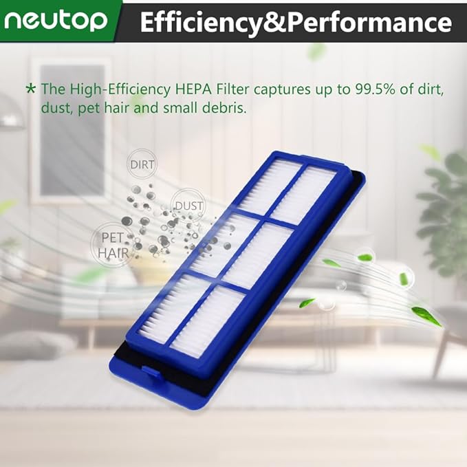 Replacement Filters Compatible with eufy RoboVac 11S Max, 30C Max, G30, G30 Edge/Hybrid/Verge, G10, G20, Robot Vacuum Parts Accessories, 4-Pack.